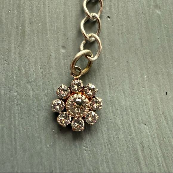 Sabika LIKE Tennis Silver Tone Clear Crystal Bracelet - Picture 6 of 9